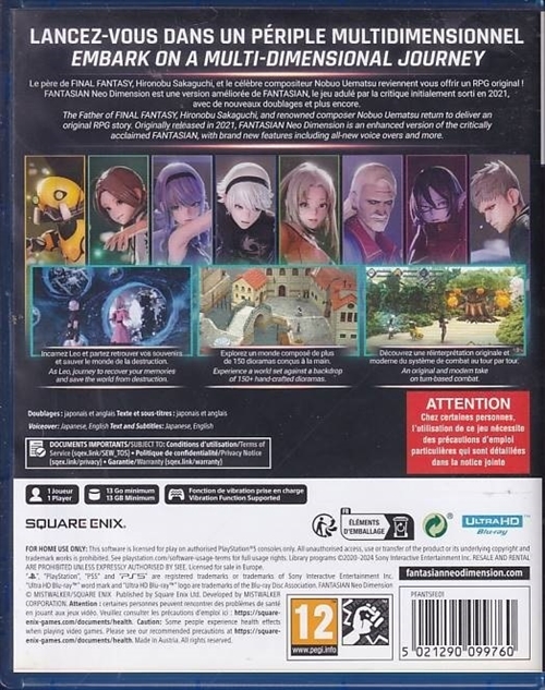 Fantasian Neo Dimension - PS5 (A Grade) (Genbrug)